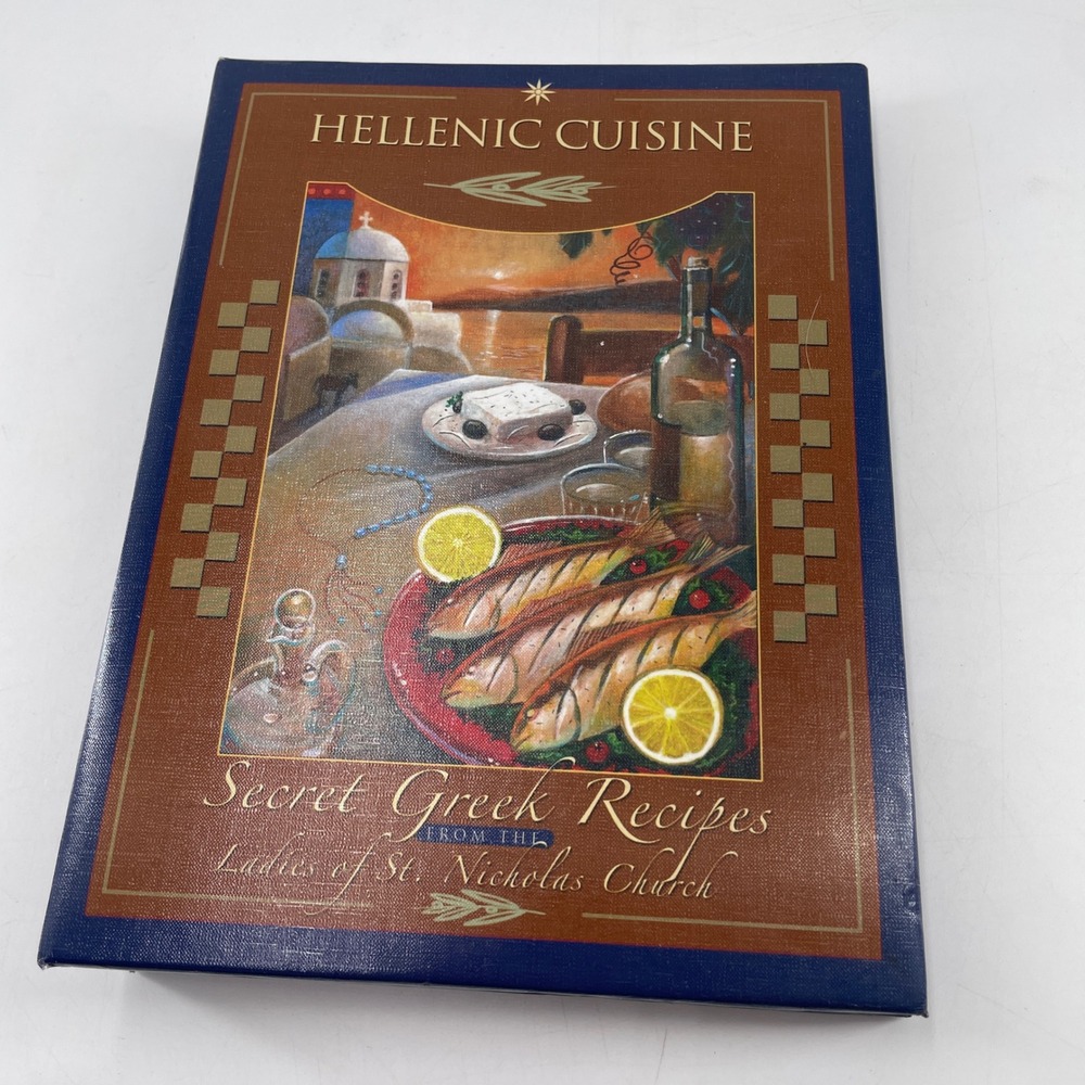 Hellenic Cuisine Secret Greek Recipes St Nicholas Church Cookbook 2006 St Louis